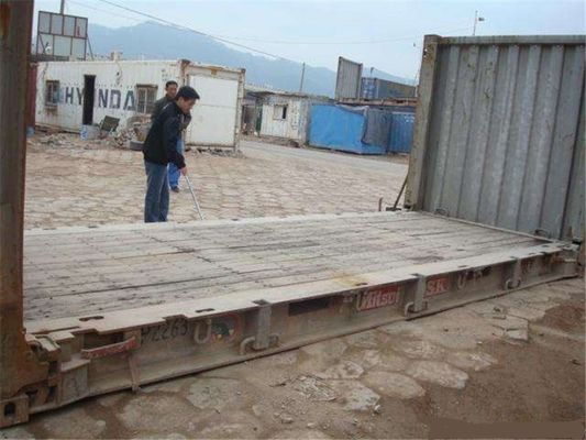 Chiny Wysyłka Flat Rack Used Steel Storage Containers 20GP 6.06m Długość dostawca