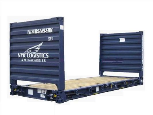 Chiny Metalowe używane płaskie kontenery / Kontener transportowy 8 x 20 na sprzedaż dostawca