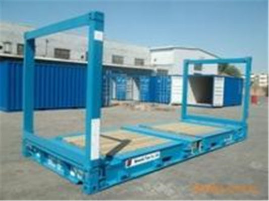 Chiny 20gp Steel Dry Used Flat Rack Containers / Flat Rack Shipping Container dostawca