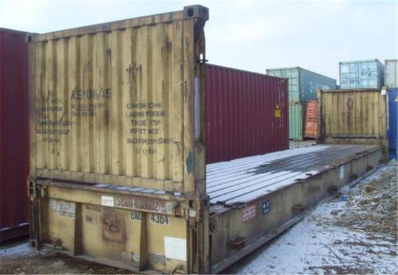 Chiny Transport intermodalny Wymiary płaskiego kontenera 20 stóp 5,90 m * 2,35 m dostawca