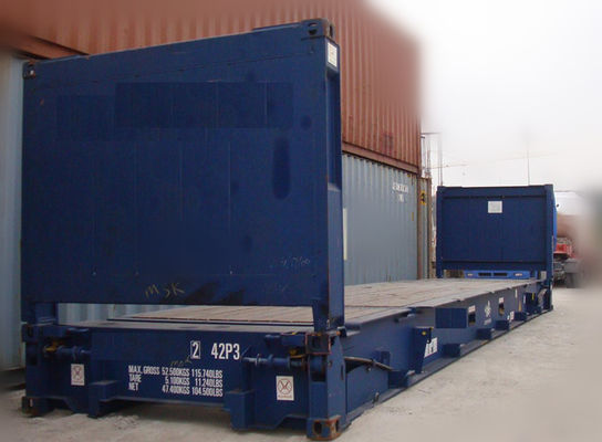 Chiny Second Hand 20ft Flat Rack Container / Used Sea Box Containers na sprzedaż dostawca