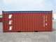 Red Second Hand 20ft Open Top Container dla transportu morskiego i lądowego dostawca